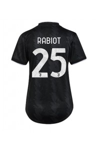 Juventus Adrien Rabiot #25 Fotballdrakt Borte Klær Dame 2022-23 Korte ermer